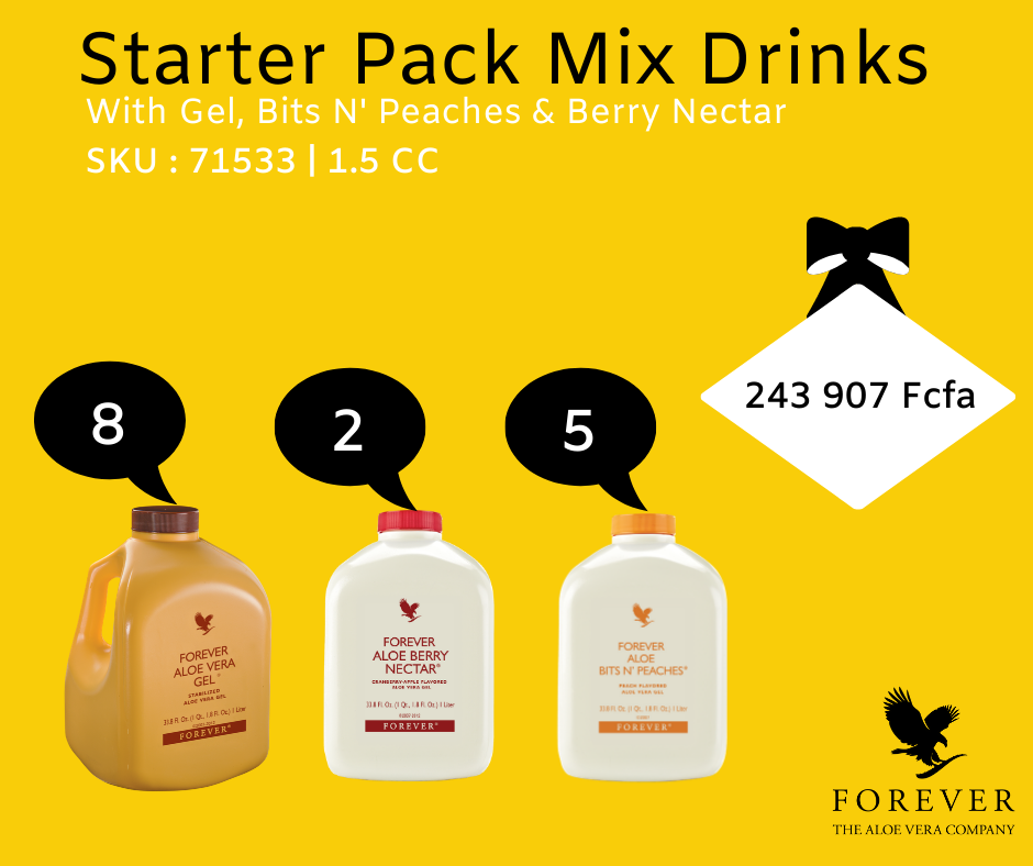 STARTER PACK WITH GEL. BITS N' PEACHES & BERRY NECTAR [Ref:71533]